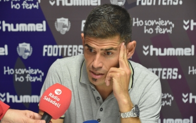 Antonio Hidalgo, en la roda de premsa a Llagostera | Críspulo Díaz